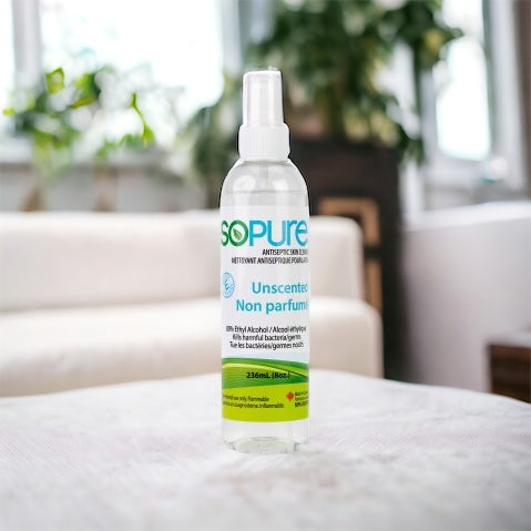 SoPure 236mL Spray Hand Sanitizer with 80% Ethyl Alcohol - SoPure Products
