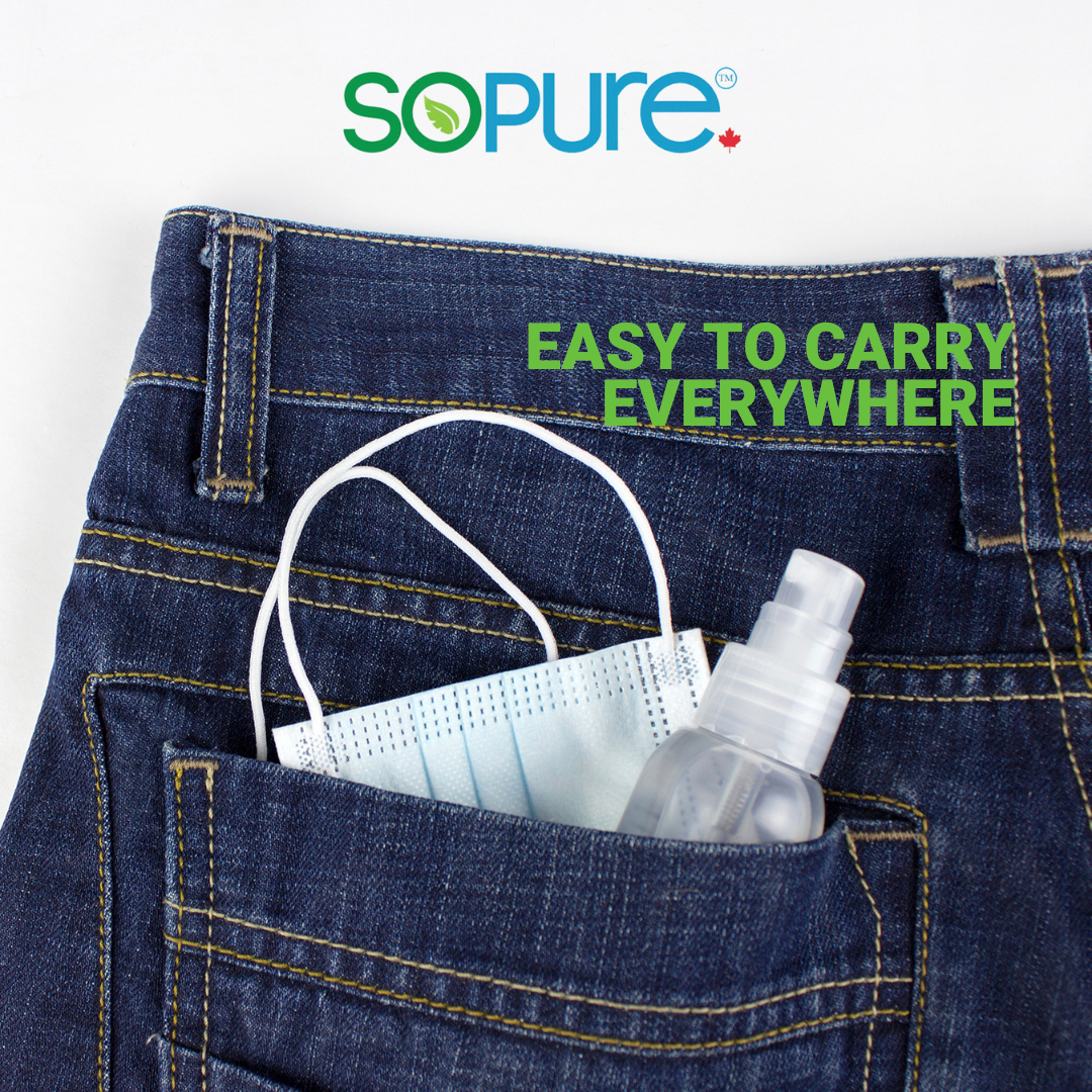 SoPure Spray Hand Sanitizer 80% Alcohol: Effective Protection, Natural Care - SoPure Products