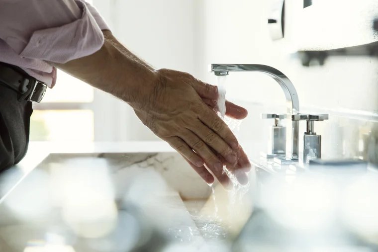 Hand Hygiene; Hand Sanitizer Dispenser in the Workspace - SoPure 