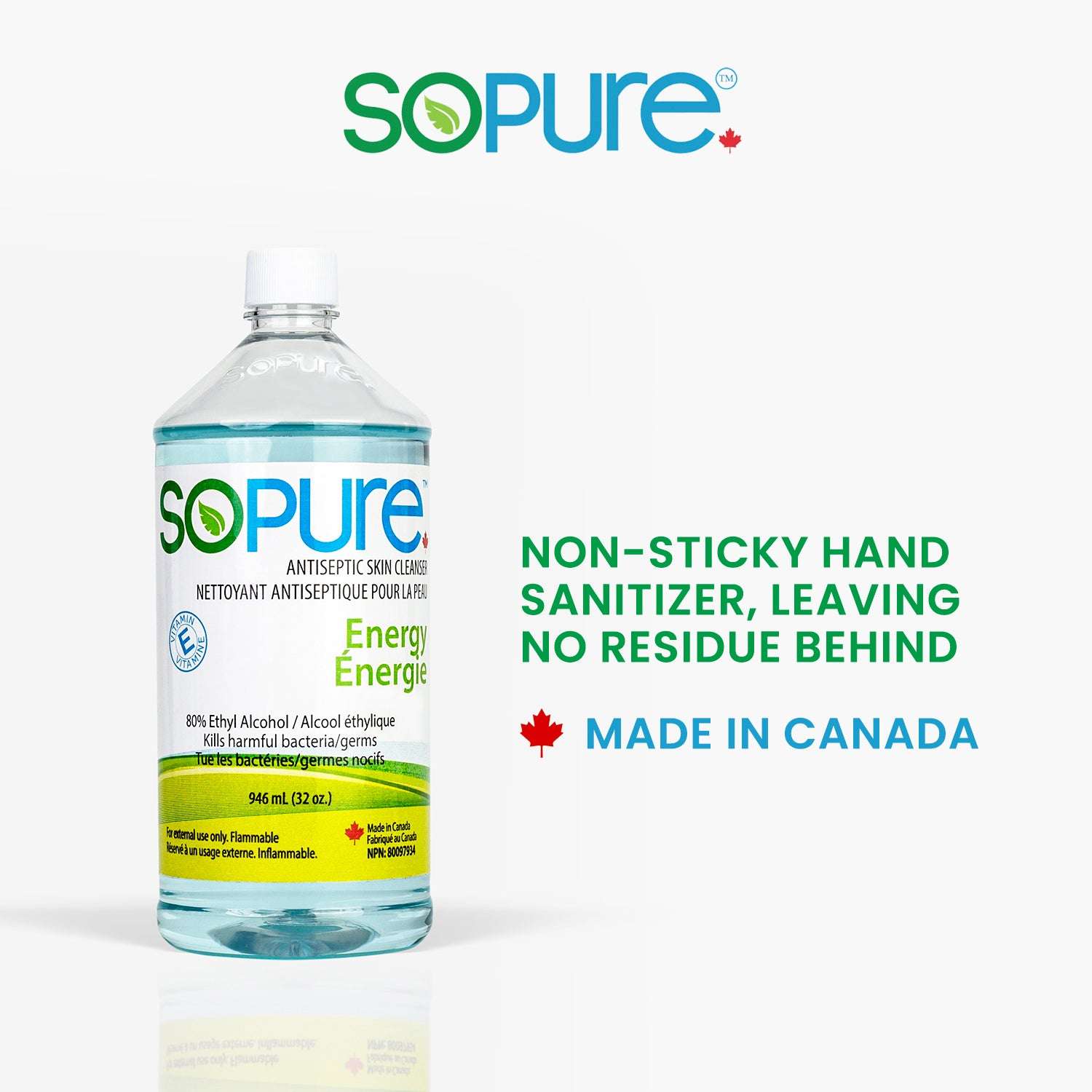 EAU POUR SOI オー　プール　ソワ　100ml Liquid Fresh Hand Sanitizer - Energy – SoPure Products