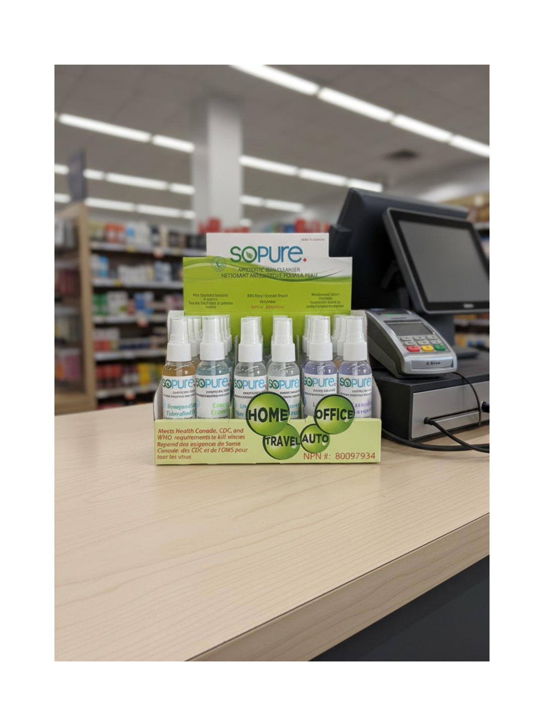 Liquid Hand Sanitizer- Unscented refillable 2oz pack of 24