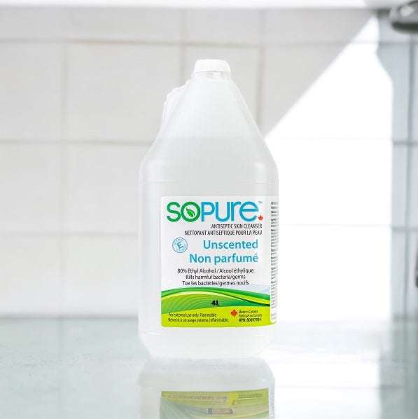 SoPure 80% Ethyl Alcohol Sanitizer 4L – SoPure Products