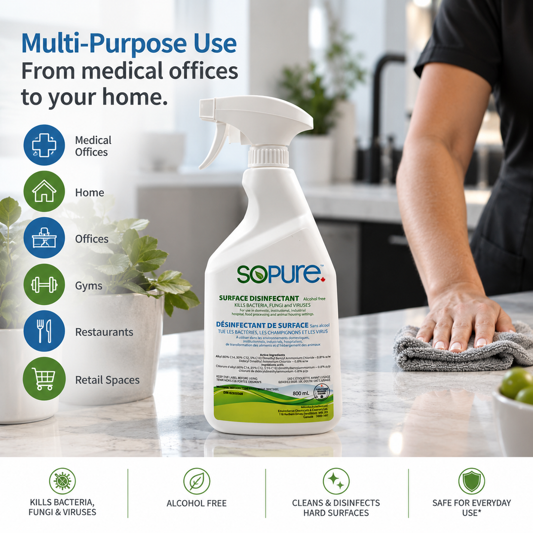SoPure Surface Cleaner and Disinfectant 800Ml. Spray