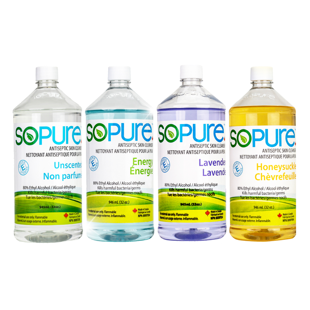 80% USP Grade Ethyl Alcohol 945 mL - SoPure Products
