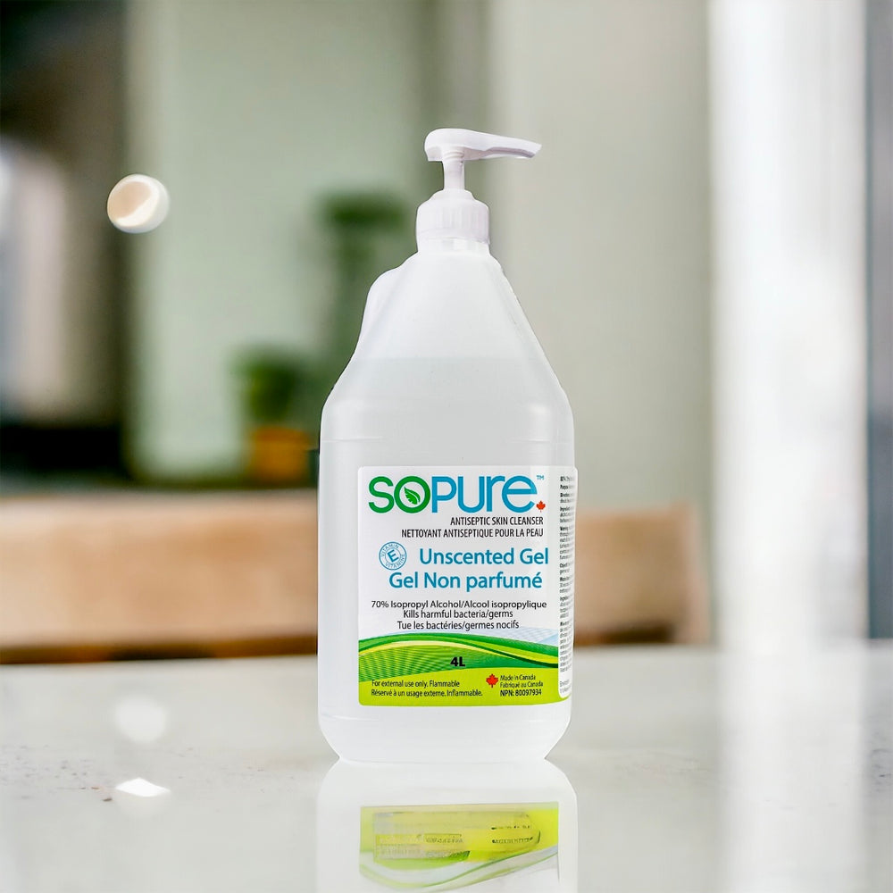 SoPure 4L Unscented Gel Hand Sanitizer - SoPure Products