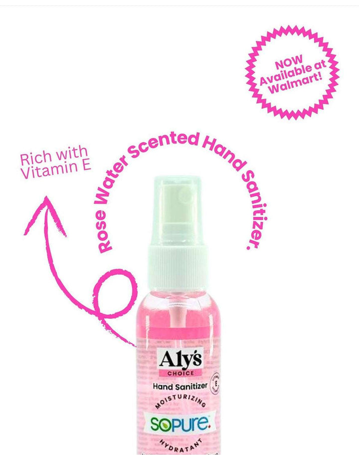 Aly’s Choice SoPure Hand Sanitizer Unscented, 59ml, Spray Mini Travel - SoPure Products