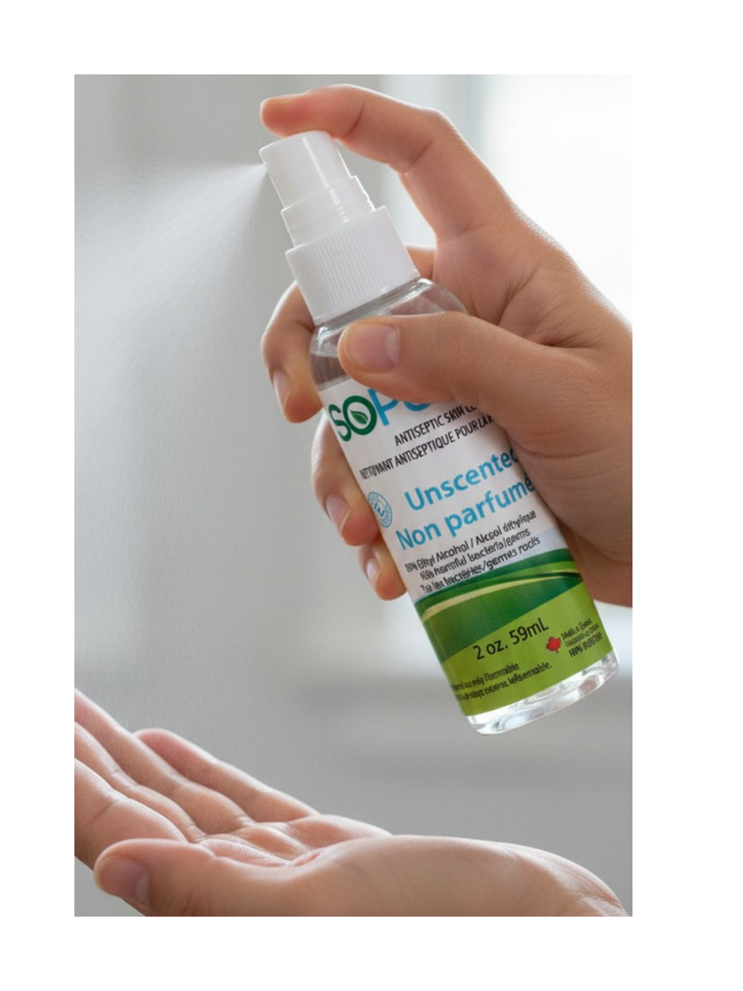 Hand Sanitizer   - Sanitizer 2oz pack of 24 - SoPure Products