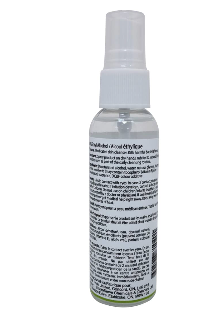 HEALTH ONE ANTISEPTIC HAND SANITIZER (59ML) BACK LABEL INFORMATION