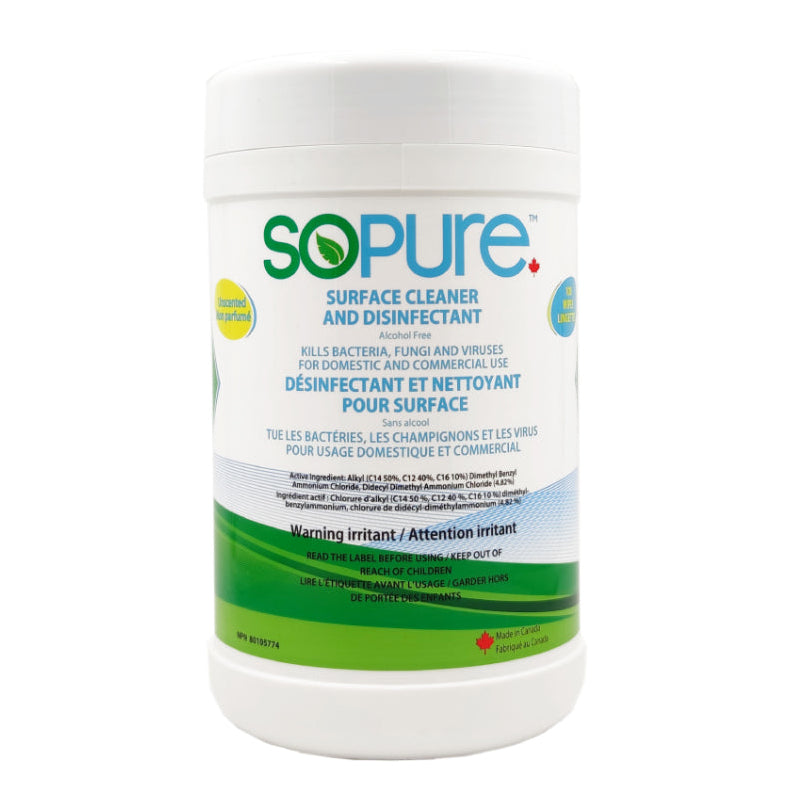 Surface Cleaning Wipes - SoPure Products