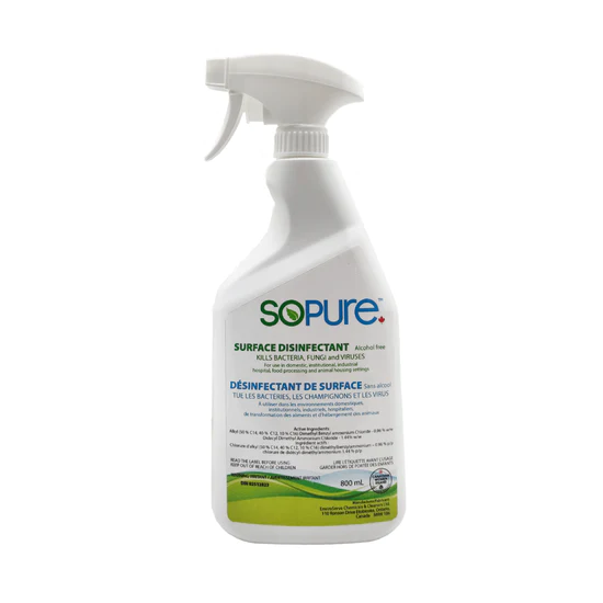 SoPure Surface Cleaner and Disinfectant Spray: One-Step Solution for a Cleaner, Safer Environment - SoPure Products