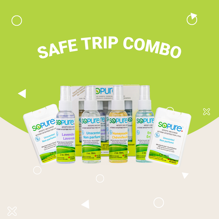 SoPure Safe Trip Combo: Pocket Size Hand Sanitizer - SoPure Products