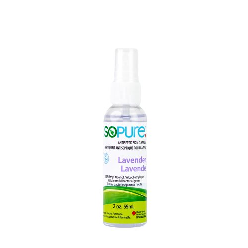 Lavender Scented SoPure Spray Hand Sanitizer: Soothing Protection, Natural Ingredients - SoPure Products