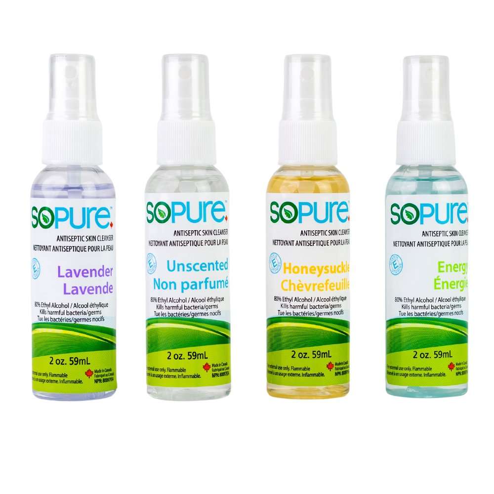 SoPure  4X59 mL, 4 scents in 1 Pack - SoPure Products