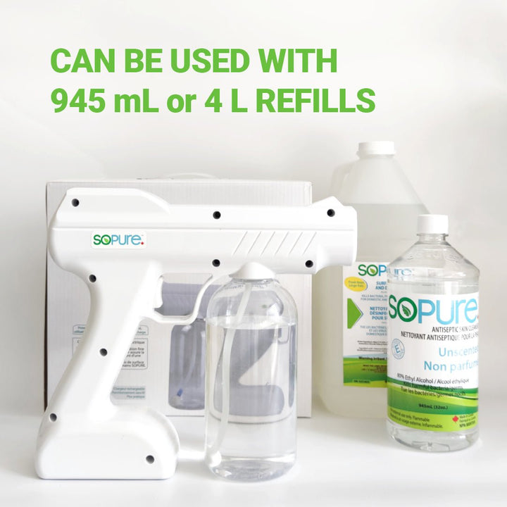 SoPure Blu-Ray Wireless Disinfectant Atomizer: Effortless and Efficient Sanitization - SoPure Products